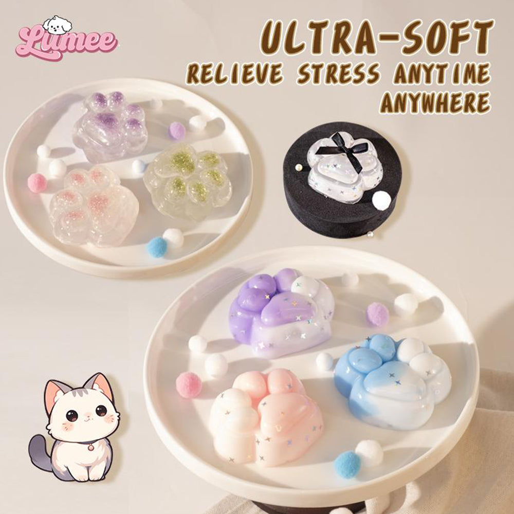 LUMEE Sparkling Cat Squishy | Handmade Stress Relief Toy An Essential Item with Amazing Touch, Your Stress Relief Gadget!