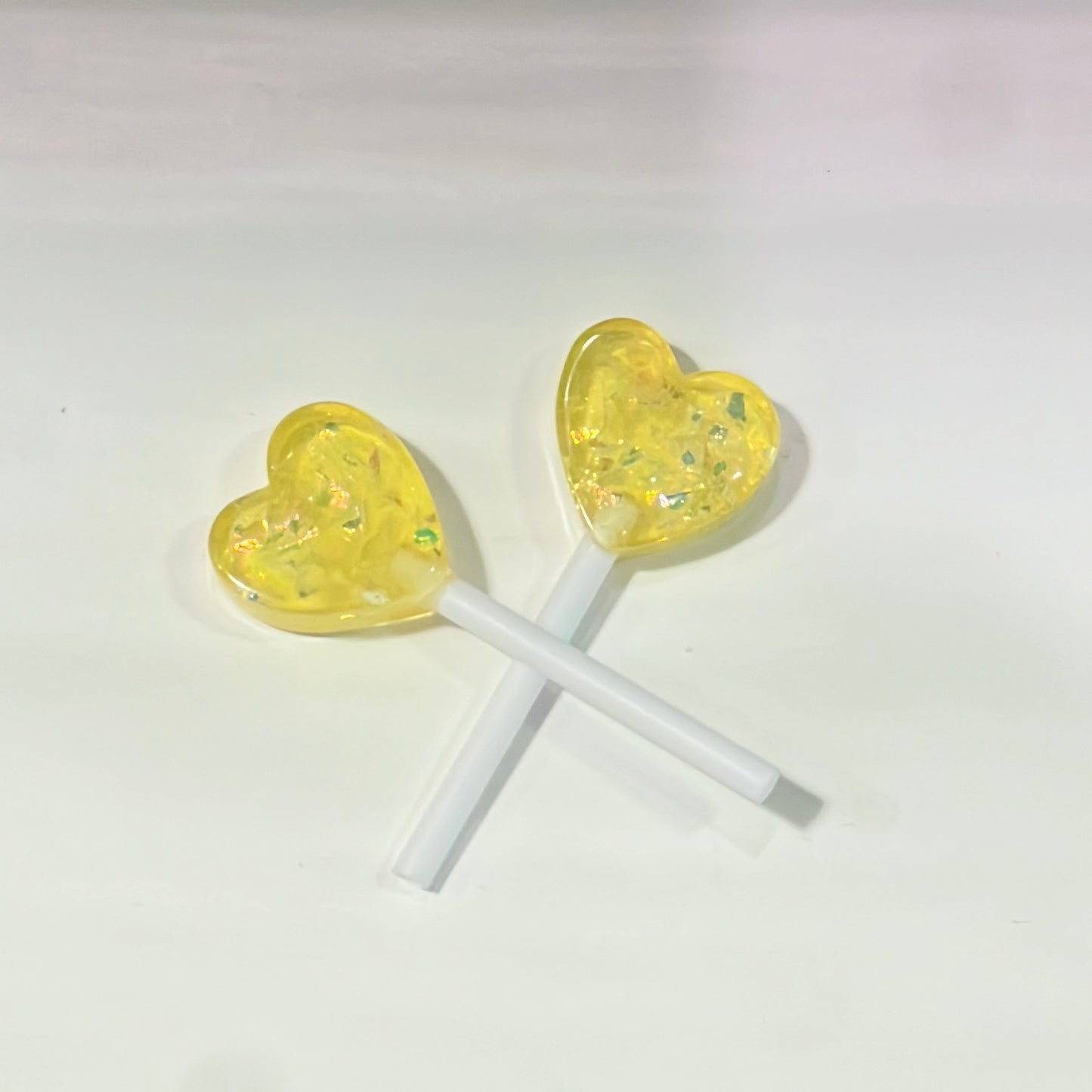 Yellow Heart Lollipop